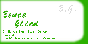 bence glied business card